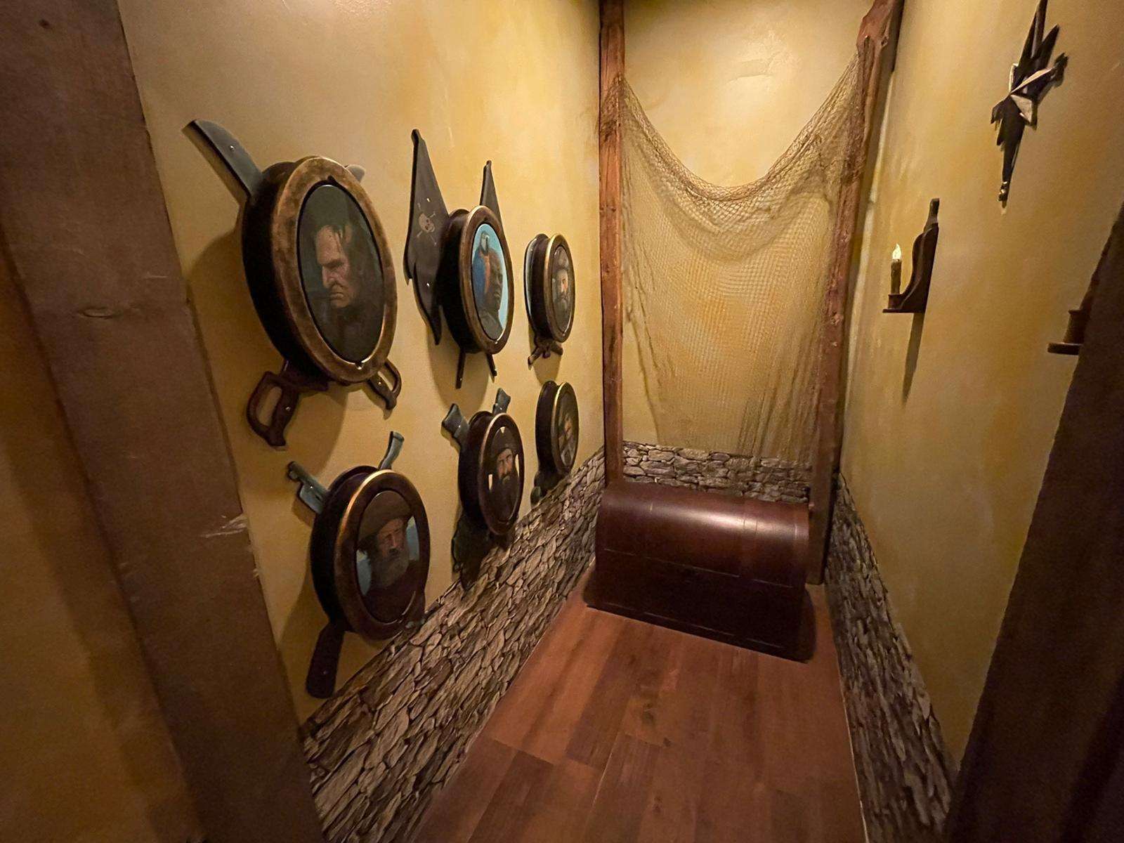 Legend of the Shoals pirate escape room by Indestroom at Monkey Mind, Portsmouth: the portrait wall
