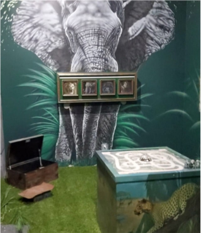 Escape room “Indestroom Jungle” presso La Clef de l'Enigme, Québec