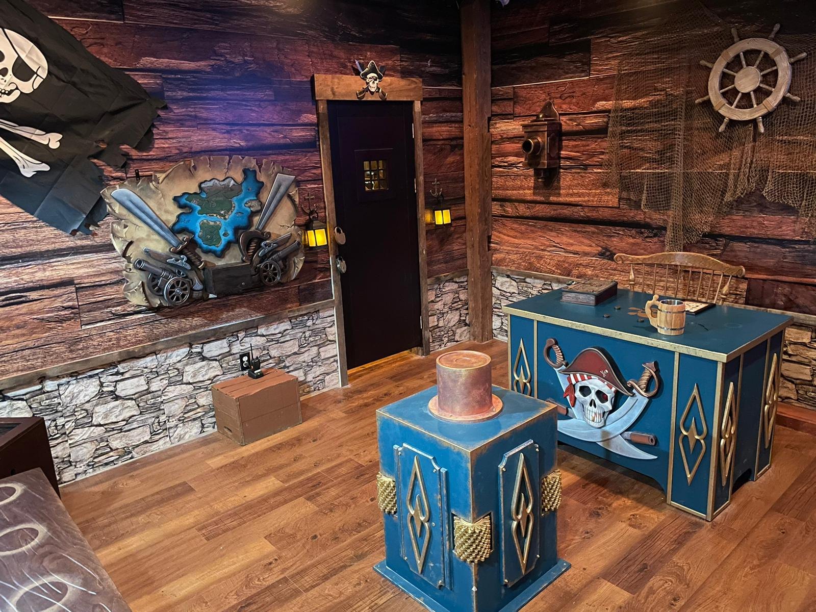 Pirates New Design escape room by Indestroom at Monkey Mind, Portsmouth, NH: Legend of the Shoals