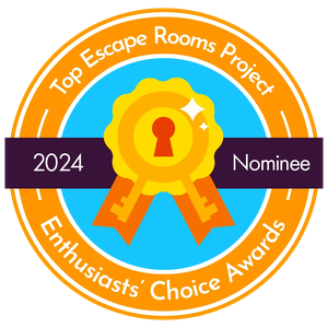 TERPECA 2024-Nominiertenausweis: Alice, Conundroom Escape Rooms, Redmond